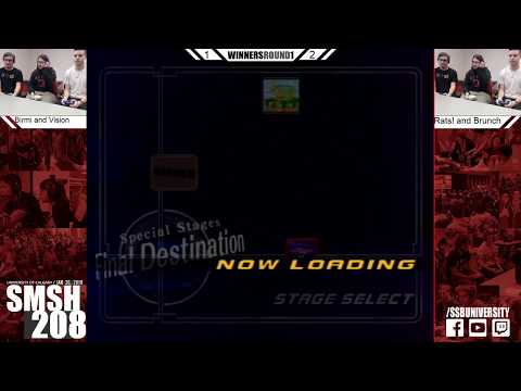 SMSH 208 - Dimentio + Tea vs. Qwuv + Swan - Melee Doubles WS