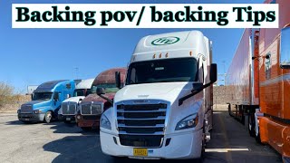 BACKING INTO A DIAGONAL PARKING SPACE POV & BACKING TIPS!!
