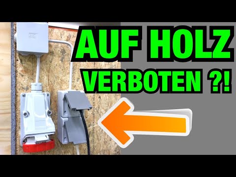 Is it permissible to mount electrical installations (sockets) directly onto wood – or do you need...