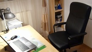 Video thumbnail for Ikea Malkolm swivel office chair unboxing and assembly by workbenchstuff