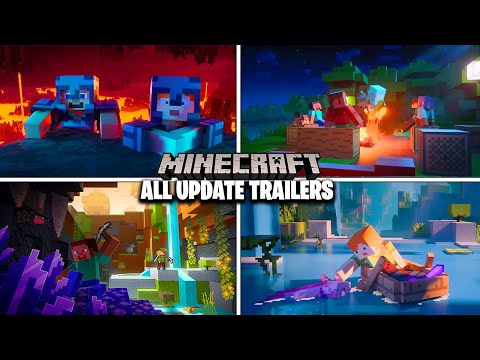 All Minecraft Animated Update Trailers (1.1-1.19 Update)