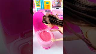 Satisfying with Unboxing & Review Miniature Toilet | ASMR Video no music #barbiedoll #barbiegirl