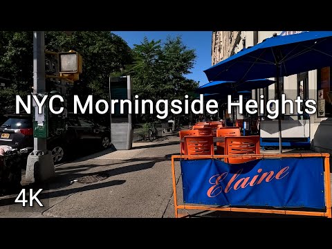 NYC walk from 110th Street to 125th Street on Broadway in Morningside Heights 4K