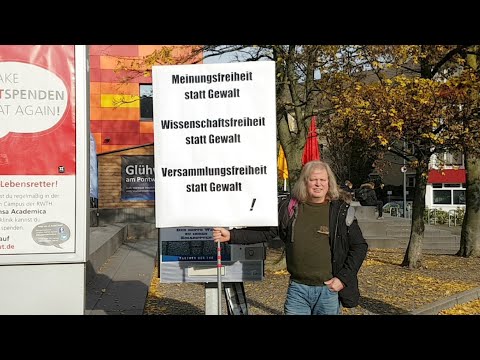 21.11.2019 Aachen - Mahnwache für #Wissenschaftsfreiheit