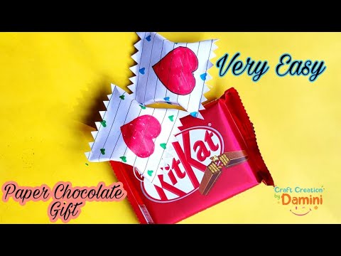 DIY Notebook paper chocolate/valentine day gift idea/paper candy idea/handmade gift idea/#shorts