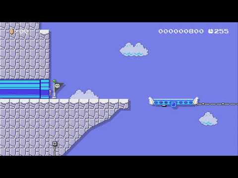 Down Blizzard Mountain! by Okay Tokay - Super Mario Maker 2 - No Commentary 1bx