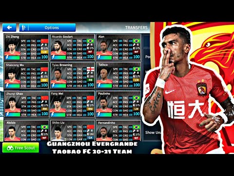 How To Create Guangzhou Evergrande Taobao FC 20-21 Team In Dream League Soccer 2019