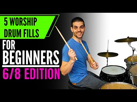5 Worship Drum Fills for Beginners in 6/8 (Easy to Learn!)