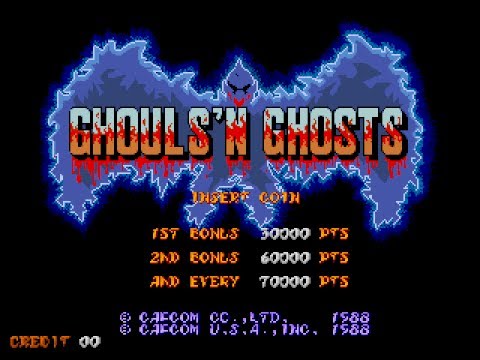 (Arcade) Ghouls 'N Ghosts/Daimakaimura Completed 1 Credit - 1cc, 1080p60