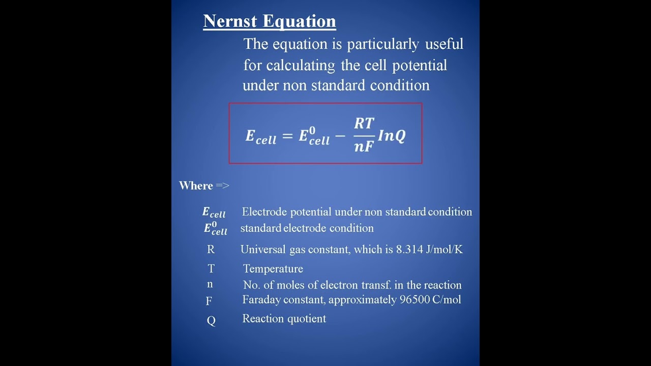 The Fear of Nernst Equation Unveiled #nernstequation