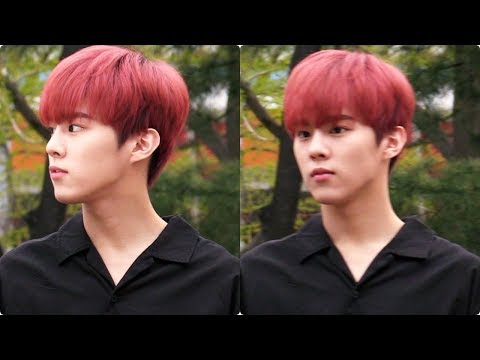 '붉은머리 만찢남' 업텐션(UP10TION) 우신(Wooshin), 아침부터 눈부신 2D 미모@ MUSIC BANK 출근길. 20180413
