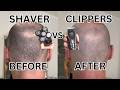 SHAVER Vs CLIPPERS For BALD HEAD SHAVING Comparison
