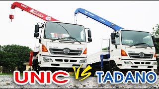 So Sánh Xe Tải Cẩu HINO UNIC vs HINO TADANO