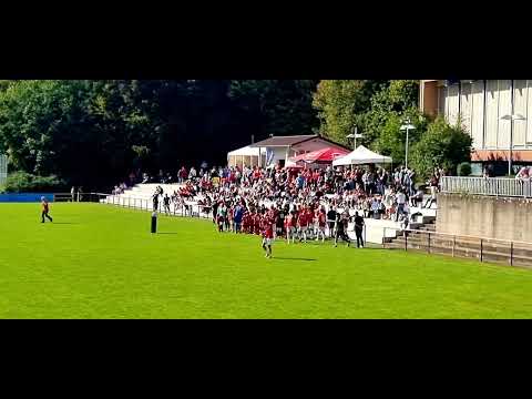 Einlaufen der Mannschaften, SG Bettringen - FC Durlangen 1947 am 24.09.2023