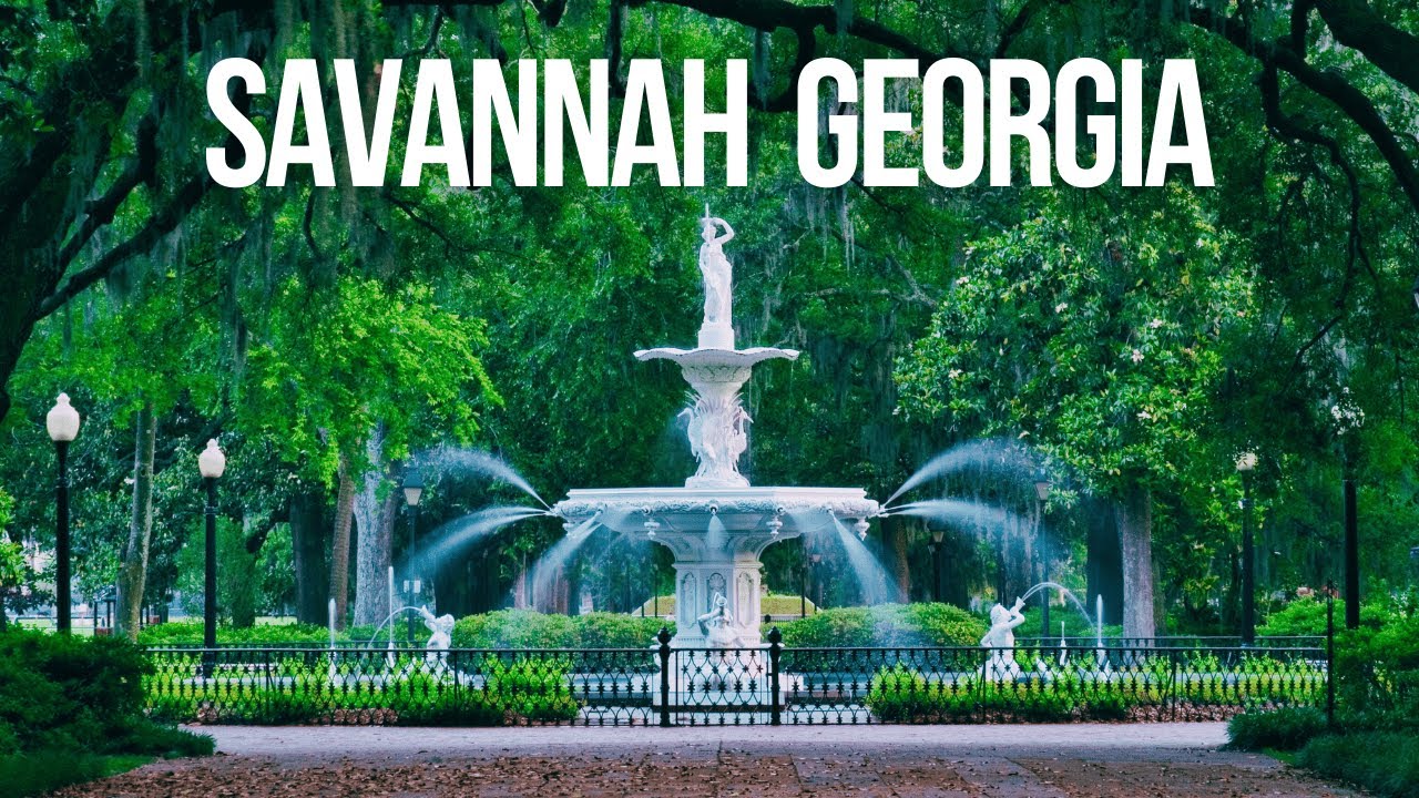 Savannah, Chatham County Georgia | Forsyth Park, Historical Houses, Bay Street, & USCG Cutter Eagle