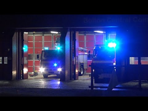 *RESERVE* Bolton Central Double Turnout - Greater Manchester Fire And Rescue Service