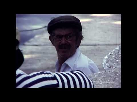 Ithaca, Greece, Retro. Driving to another village. Super 8mm film