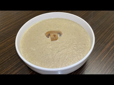 Quick and Easy Creamy Mashroom Soup
