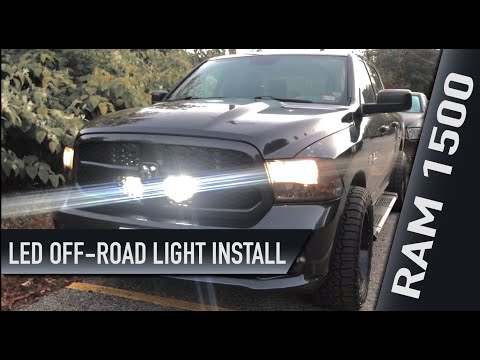 Installing LED Off-Road Lights Behind A Ram Grill