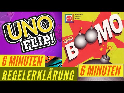 UNO Flip + Uno Boomo - Regeln - Aufbau - Erklärung - Anleitung - Kartenspiel