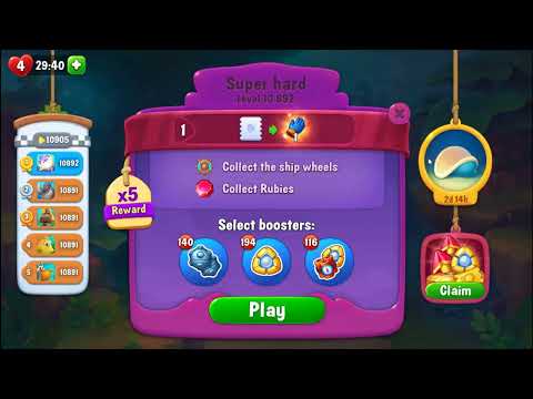 FISHDOM: 🐠🐬🦈 💥💥 Level 10891, 10892 Super Hard Level, 10893 💥💥 No Boosters 💣🧨 💥💥