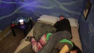 Professional cuddler Samantha Hess demonstrates best cuddle positions