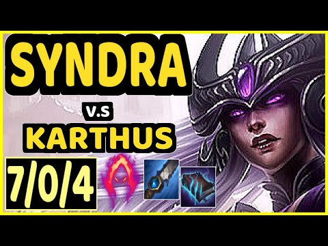 MINERVA (SYNDRA) vs KARTHUS - 7/0/4 KDA JUNGLE CHALLENGER GAMEPLAY - BR