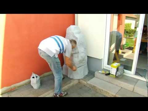 Regentonne Hinkelstein mit Untersatz, Filtersammler und Gießkanne