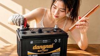 Music video thumbnail preview for I keep using copper pipes to revive the same car battery for 15 years 🔋😲 Never throw them away! by Brings