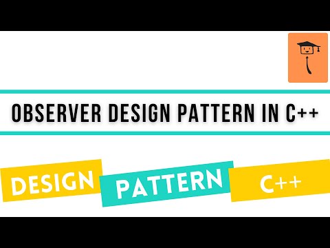 Observer Design Pattern In C++