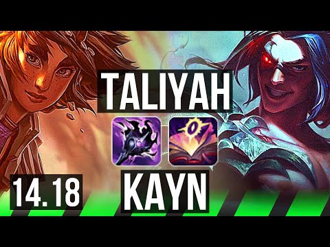 TALIYAH vs KAYN (JGL) | 69% winrate, 7/1/4, Dominating | EUW Challenger | 14.18