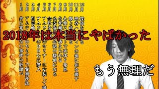 2018年を振り替えったら涙出た