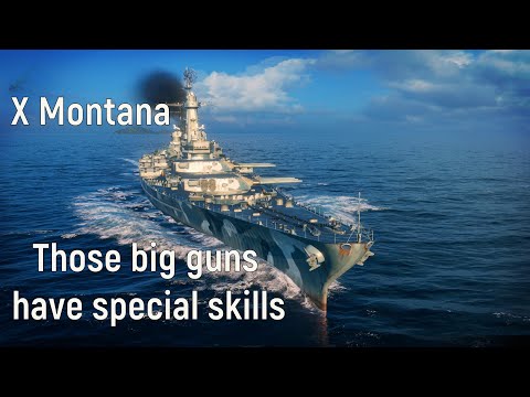 World of Warships - Montana Replay, Those big guns have special skills