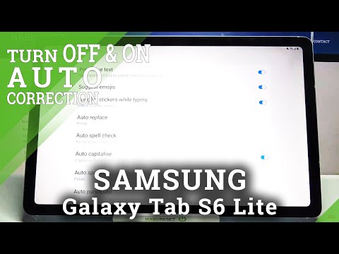 How to Enter Text Correction Options in SAMSUNG Galaxy Tab S6 Lite – Open Text Correction Options