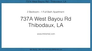 preview picture of video 'Apartment in Thibodaux LA 737-A West Bayou Rd'