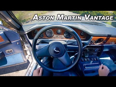 Driving The 1985 Aston Martin V8 Vantage Euro - Classic British V8 Motoring (POV Binaural Audio)