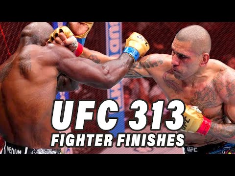 UFC 313 Fighter EVERY Knockout & Submission!!
