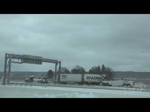 02-27-20 Semi Accident Recovery Timelapse