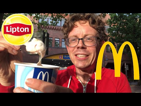 McDonalds McFlurry Lipton Ice Tea Peach Sauce im Test: So schmeckt die  Pfirsich Eistee Soße!
