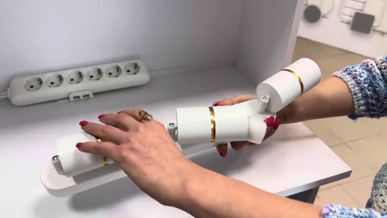 Накладний поворотний світильник ARDERO BAMBOO ML312-3 MR16 GU10 білий+золото 80233