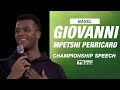 Giovanni Mpetshi Perricard's Basel Championship Speech | 2024 Basel Championship