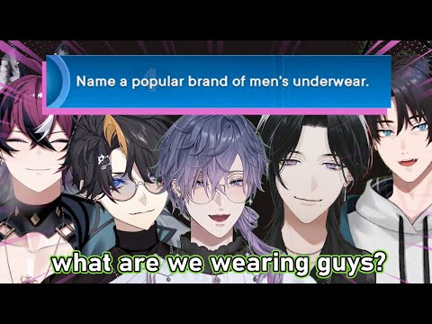 The boys reveal the underwear's brands they're wearing