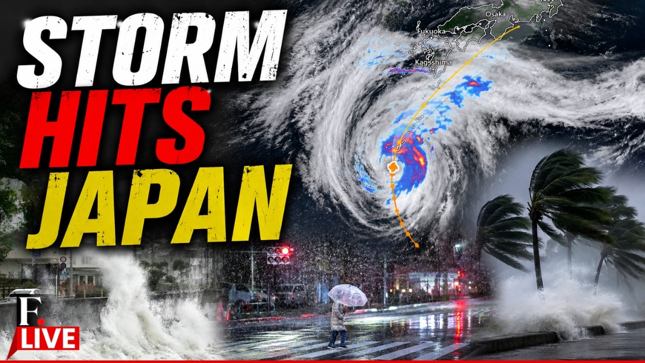 LIVE: Tropical Storm Jangmi Batters Eastern Japan | Heavy Rain, Flood Alerts