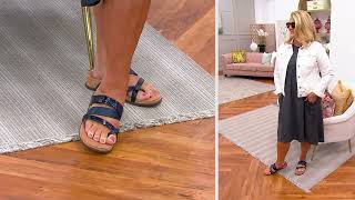 Vionic Embossed Adjustable Sandals - Anelle on QVC
