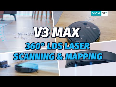Viomi Robot Vacuum-mop V3 Max - I See Everything with 360° Lidar Mapping & Navigation Tech