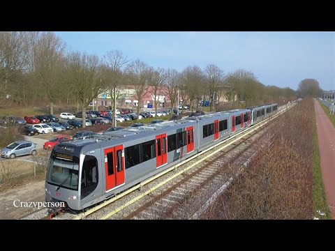 Nieuwe en Grijze RET metro Rotterdam Rhoon | R-net HSG3 en SG3
