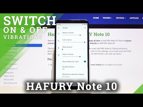 How to Change Vibration Settings in HAFURY Note 10 – Adjust Vibrations Pattern