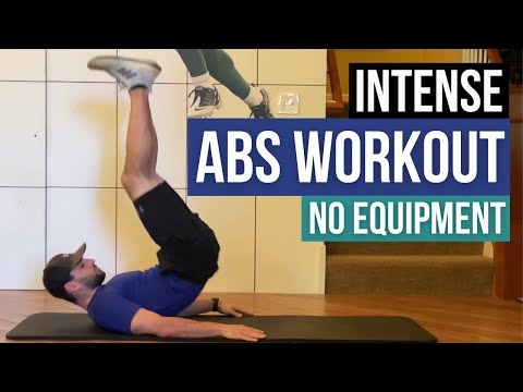 INTENSE ABS WORKOUT AT HOME NO EQUIPMENT - 10 MIN AB BLAST