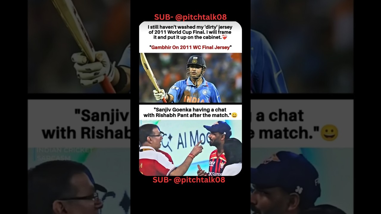 Gautam Gambhir On 2011 Cúp Thế giới Final Jersey❤️❤️