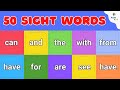 MASTERING 50 Sight Words In Kindergarten Is Easier Than You Think